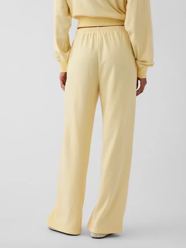 Pantalon de survêtement ample en tissu éponge Vintagesoft à taille mi-haute