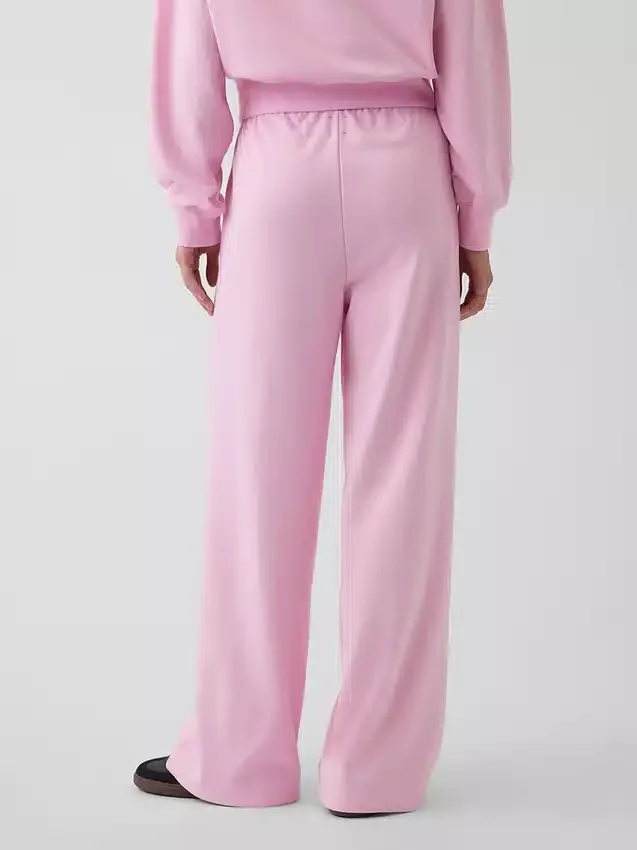 Pantalon de survêtement ample en tissu éponge Vintagesoft à taille mi-haute