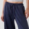 Pantalon de survêtement ample en tissu éponge Vintagesoft à taille mi-haute