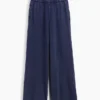 Pantalon de survêtement ample en tissu éponge Vintagesoft à taille mi-haute