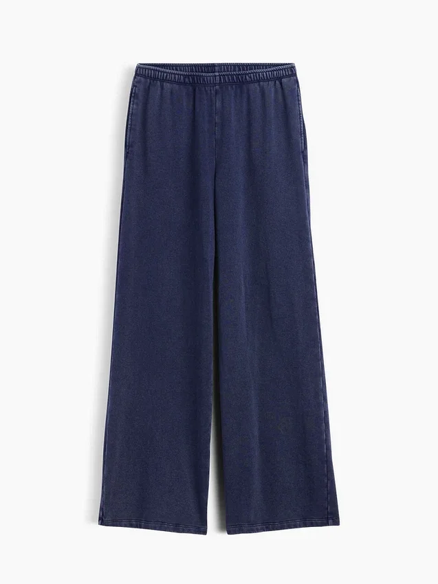 Pantalon de survêtement ample en tissu éponge Vintagesoft à taille mi-haute