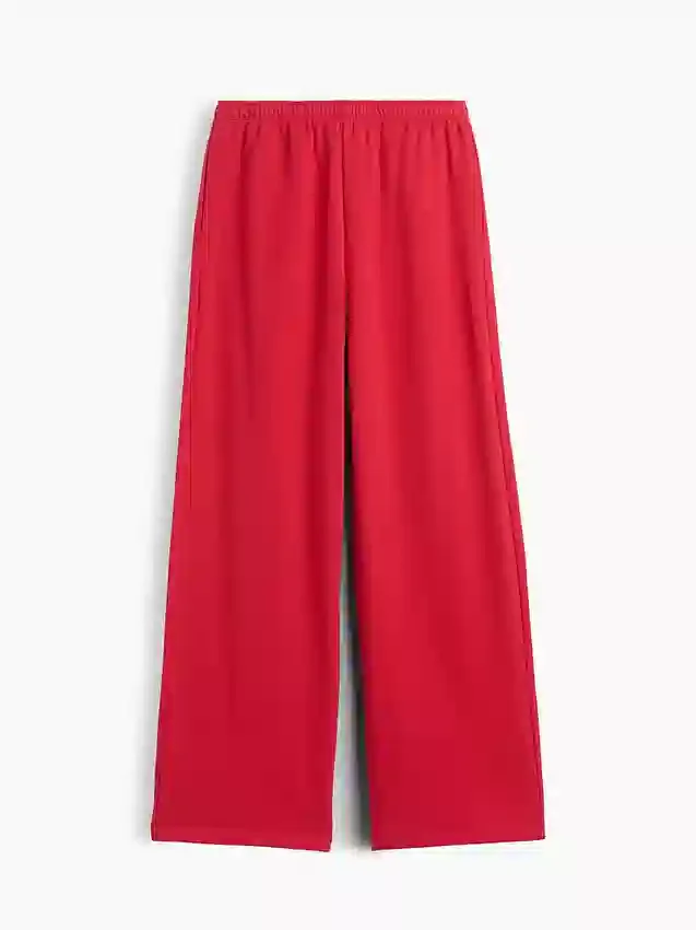 Pantalon de survêtement ample en tissu éponge Vintagesoft à taille mi-haute