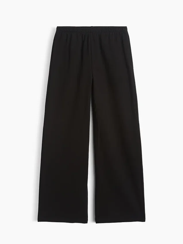 Pantalon de survêtement ample en tissu éponge Vintagesoft à taille mi-haute