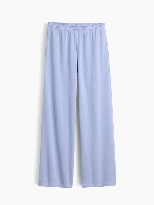 Pantalon de survêtement ample en tissu éponge Vintagesoft à taille mi-haute