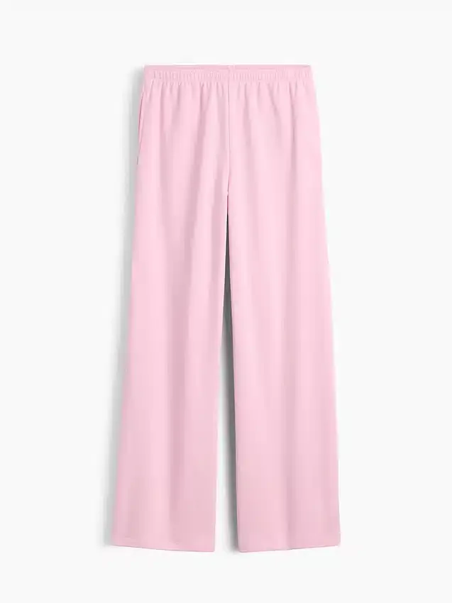 Pantalon de survêtement ample en tissu éponge Vintagesoft à taille mi-haute