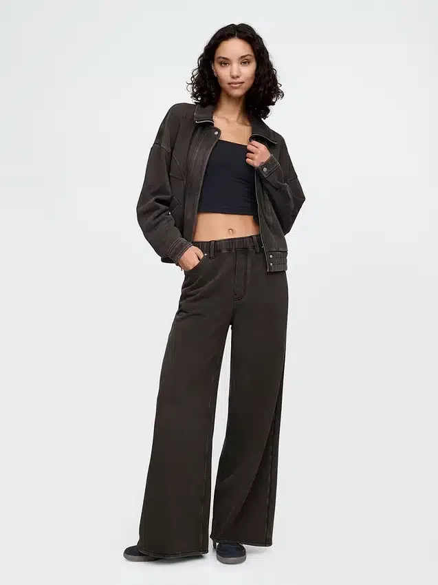 Pantalon de survêtement ample et épais style Jeans