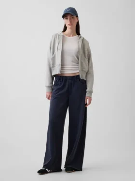 Pantalon de survêtement ample et épais style Jeans