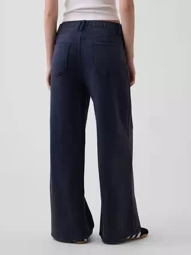 Pantalon de survêtement ample et épais style Jeans