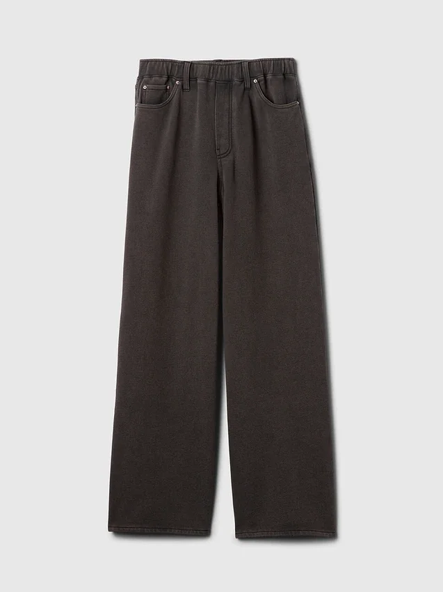 Pantalon de survêtement ample et épais style Jeans