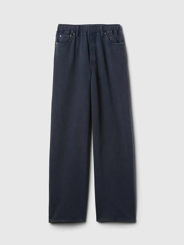 Pantalon de survêtement ample et épais style Jeans