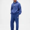 Pantalon de survêtement ample pour adulte, en tissu épais, avec logo