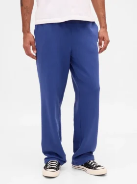 Pantalon de survêtement ample pour adulte, en tissu épais, avec logo
