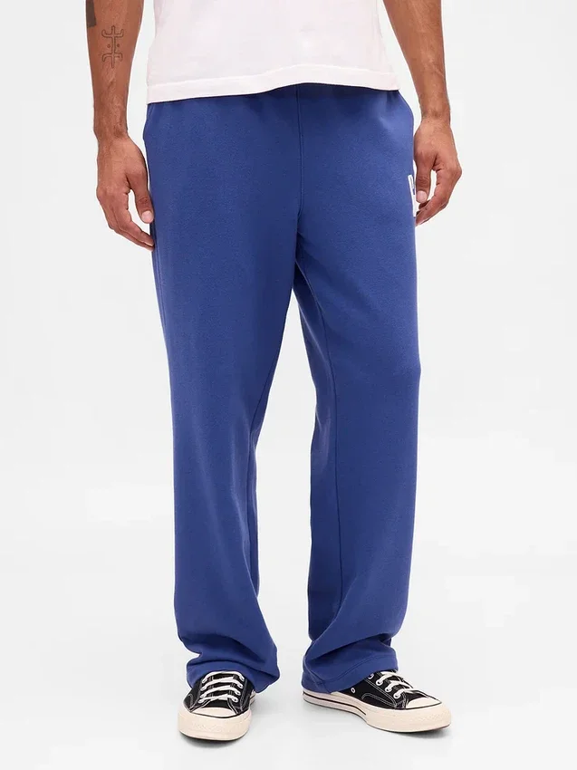 Pantalon de survêtement ample pour adulte, en tissu épais, avec logo