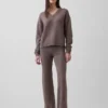 Pantalon de type « bootcut » en maille CashSoft