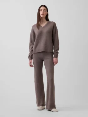 Pantalon de type « bootcut » en maille CashSoft