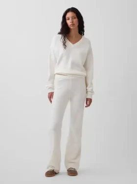 Pantalon de type « bootcut » en maille CashSoft