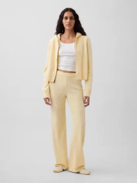 Pantalon de type « bootcut » en maille CashSoft