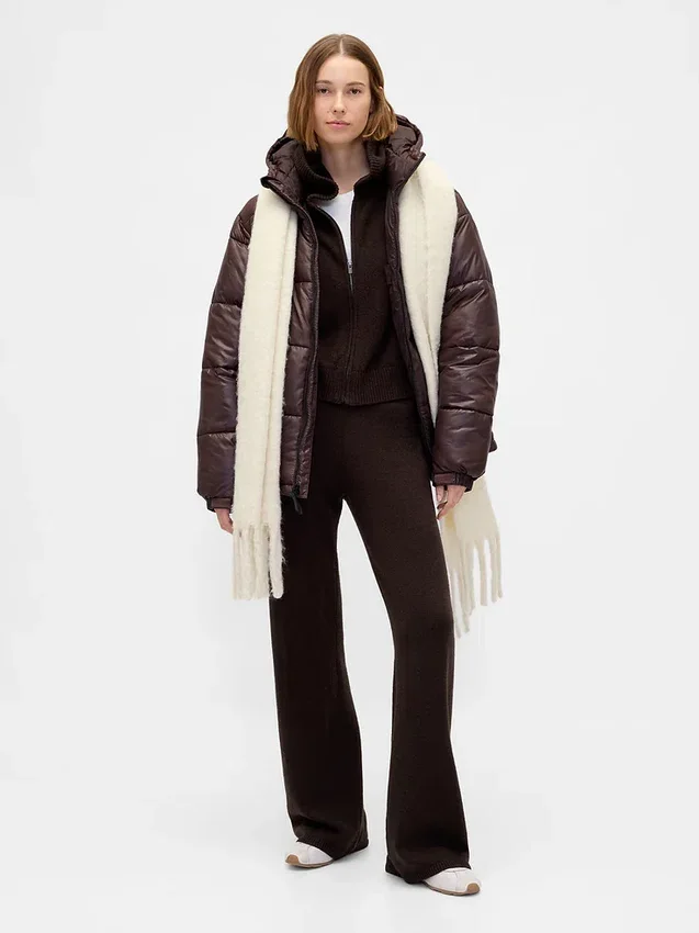 Pantalon de type « bootcut » en maille CashSoft