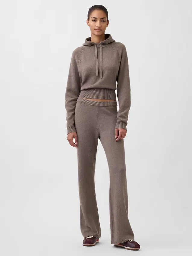 Pantalon de type « bootcut » en maille CashSoft