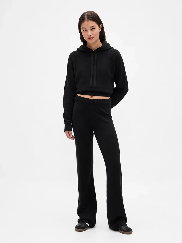 Pantalon de type « bootcut » en maille CashSoft