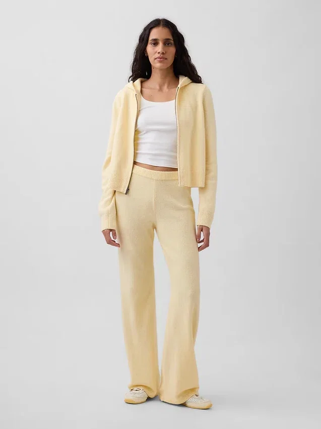 Pantalon de type « bootcut » en maille CashSoft