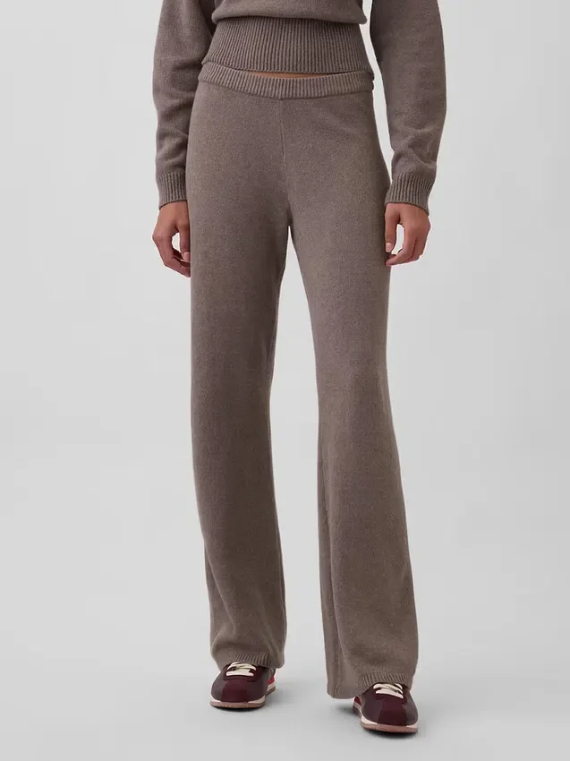 Pantalon de type « bootcut » en maille CashSoft
