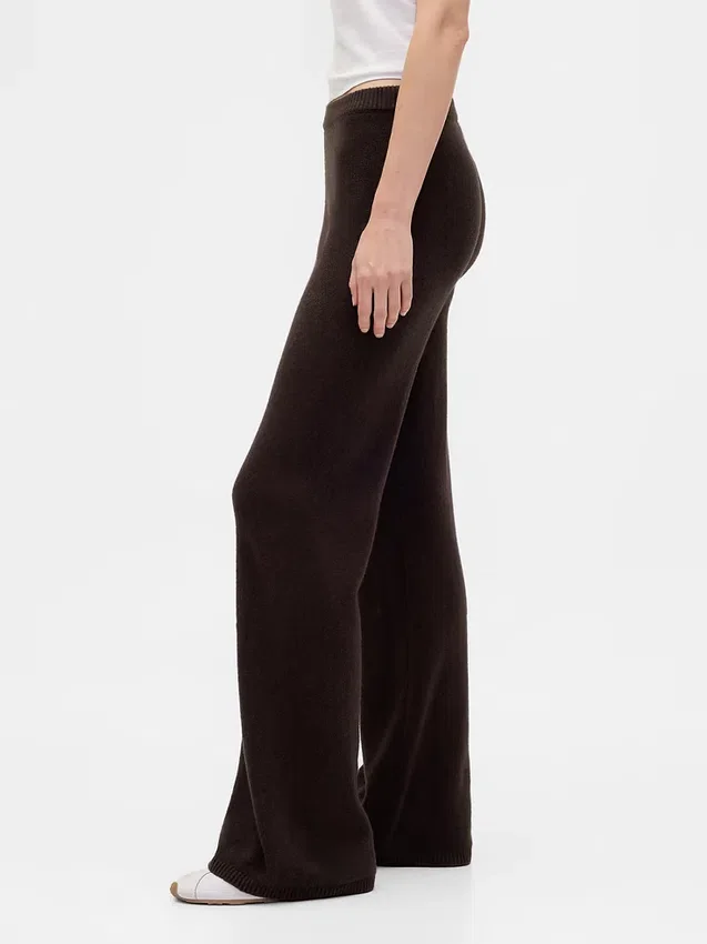 Pantalon de type « bootcut » en maille CashSoft
