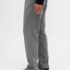 Pantalon droit ample en mélange de laine
