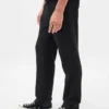 Pantalon droit ample en mélange de laine