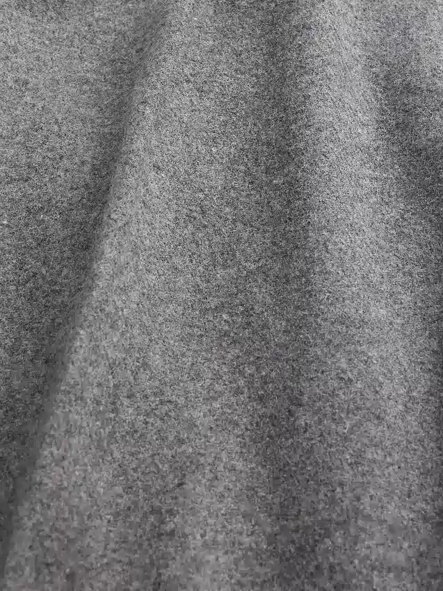 Pantalon droit ample en mélange de laine