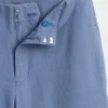 Pantalon droit décontracté en mélange de lin, longueur cheville