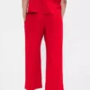 Pantalon droit décontracté en mélange de lin, longueur cheville