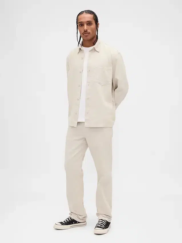 Pantalon droit décontracté en velours côtelé