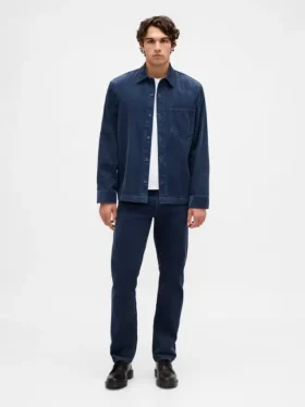 Pantalon droit décontracté en velours côtelé