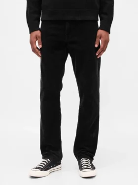 Pantalon droit décontracté en velours côtelé