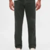 Pantalon droit décontracté en velours côtelé