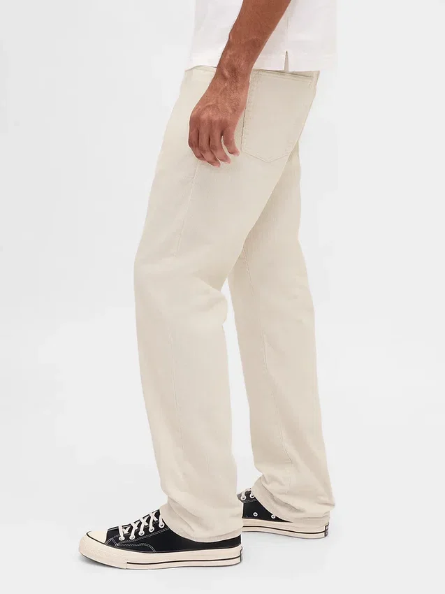 Pantalon droit décontracté en velours côtelé