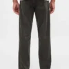 Pantalon droit décontracté en velours côtelé