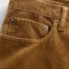 Pantalon droit décontracté en velours côtelé