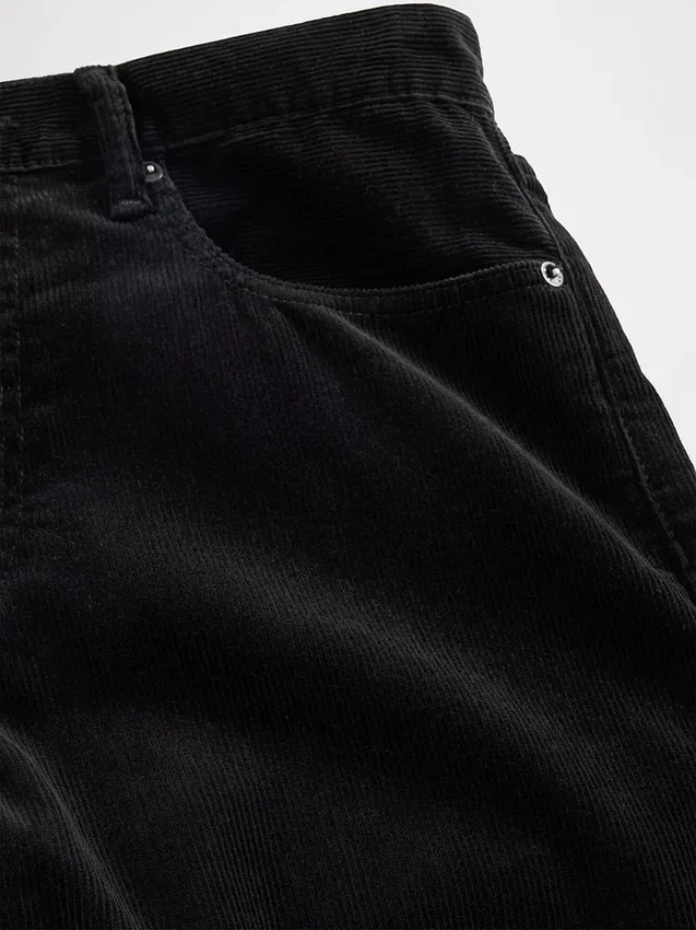Pantalon droit décontracté en velours côtelé