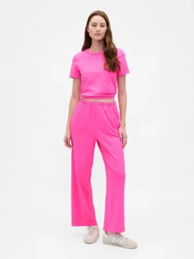 Pantalon droit en coton épais