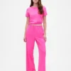 Pantalon droit en coton épais
