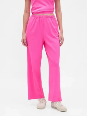 Pantalon droit en coton épais