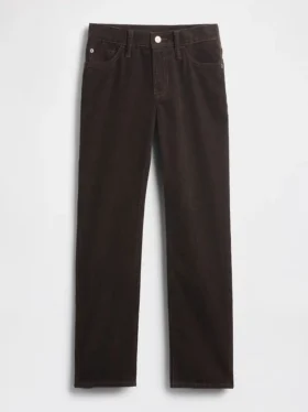Pantalon droit en velours côtelé pour enfant, style original des années 90