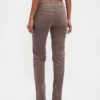 Pantalon droit slim en velours côtelé taille basse style années 90