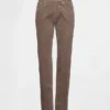 Pantalon droit slim en velours côtelé taille basse style années 90
