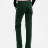 Pantalon droit slim en velours taille basse style années 90