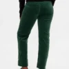 Pantalon droit slim en velours taille basse style années 90