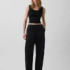 Pantalon Easy Barrel en popeline