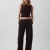 Pantalon Easy Barrel en popeline